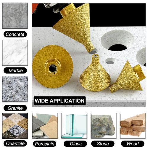 Diamond Beveling Chamfer Bit, Diamond Countersink Drill Bit for 2"(50mm) Dia Hole Drilling Enlarging Trimming Grinding in Tile Granite Marble Porcelain Ceramic with M10 Thread Adapter/Tiles Hole Drill Bit Item | Buy Diamond Beveling Chamfer Bit, Diamond Countersink Drill Bit for 2"(50mm) Dia Hole Drilling Enlarging Trimming Grinding in Tile Granite Marble Porcelain Ceramic with M10 Thread Adapter/Tiles Hole Drill Bit | SPOP Enterprise Global